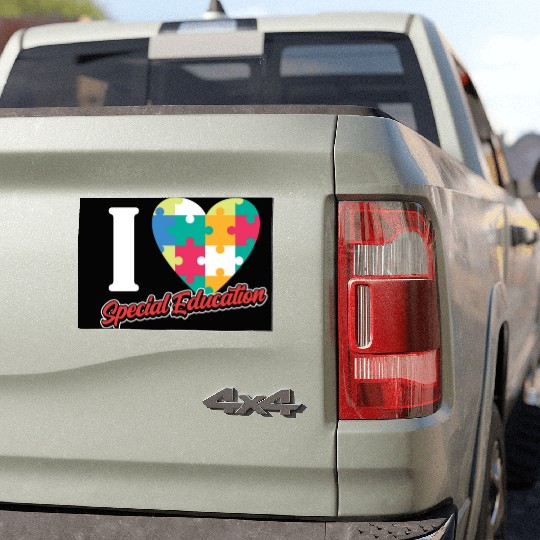 I Love Special Education Sped Teacher Awareness Car Magnets