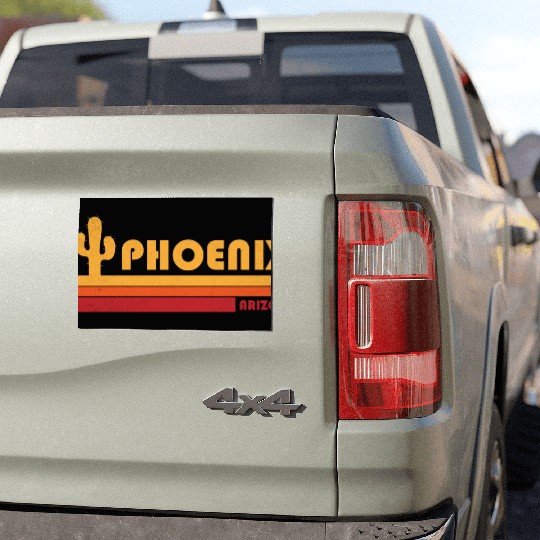 Retro Phoenix Arizonna Car Magnets
