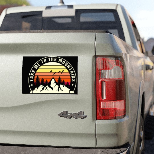 Take A Hike Mountain Car Magnets