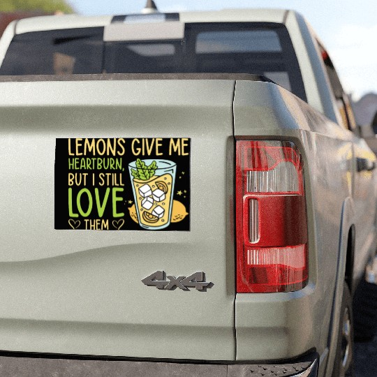 Lemon Fruit Lemonade Citrus Car Magnets
