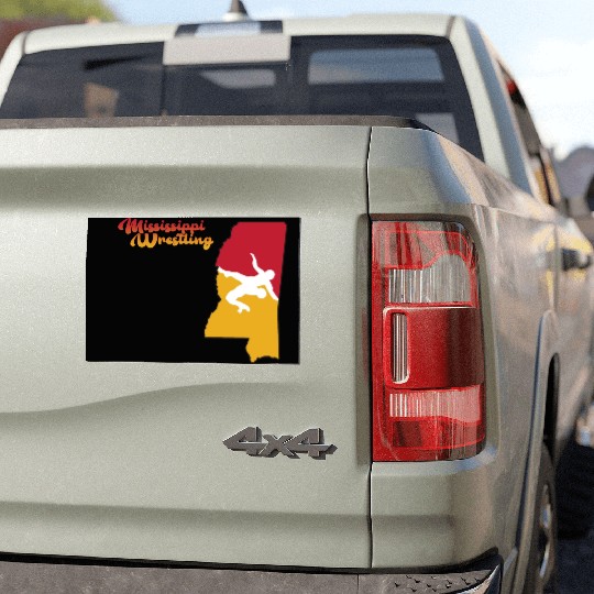 Mississippi Wrestling Car Magnets