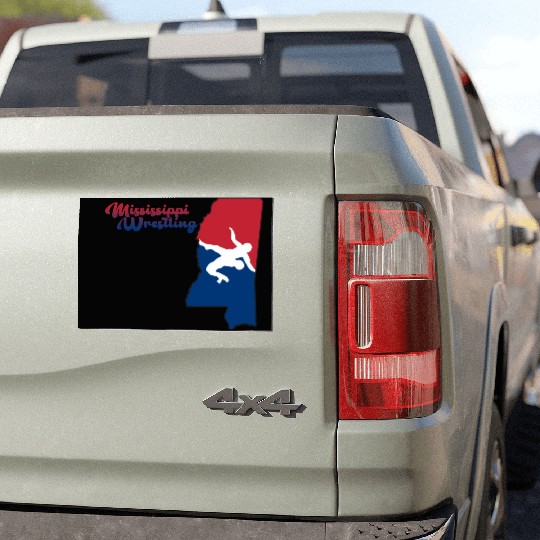 Mississippi Wrestling Car Magnets