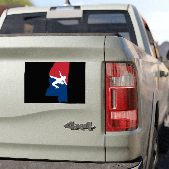 Mississippi Wrestling Car Magnets