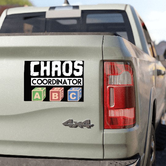 Chaos Coordinator Teacher Car Magnets