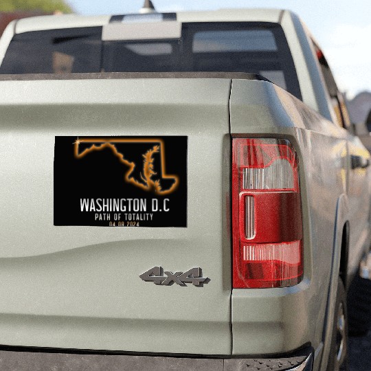 Washington DC Path Of Totality 4.8.24 EclipseWashi Car Magnets