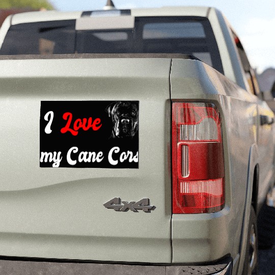 I love my Cane Corso dog Car Magnets