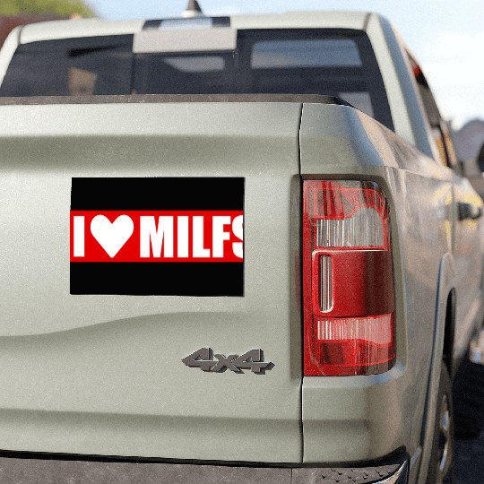 I love milfs red design Car Magnets