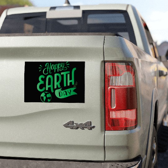 Happy Earth Day design . Car Magnets