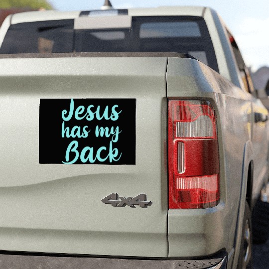 Jesus Has My Back 4 Car Magnets