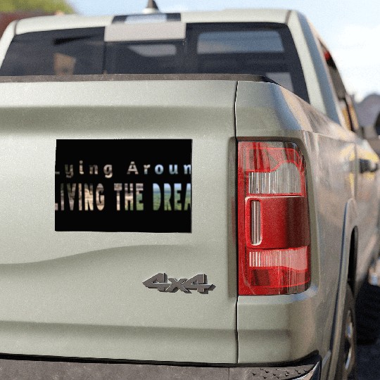 Living the dream Car Magnets
