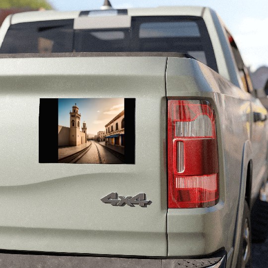 Fantasy pictures ,town Morocco ,city Larache Car Magnets