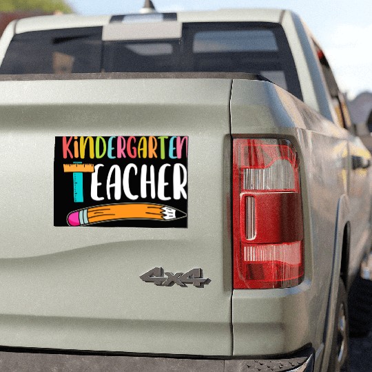 Back To School Kindergarten Teacher Car Magnets