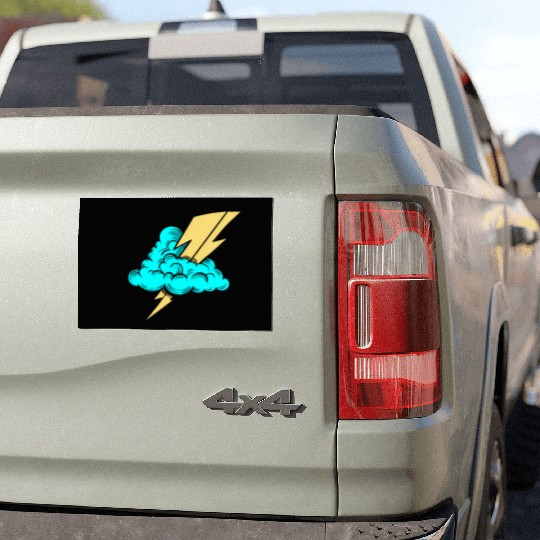 Lightning Bolt Car Magnets
