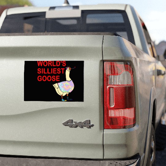 World's Silliest Goose Car Magnets