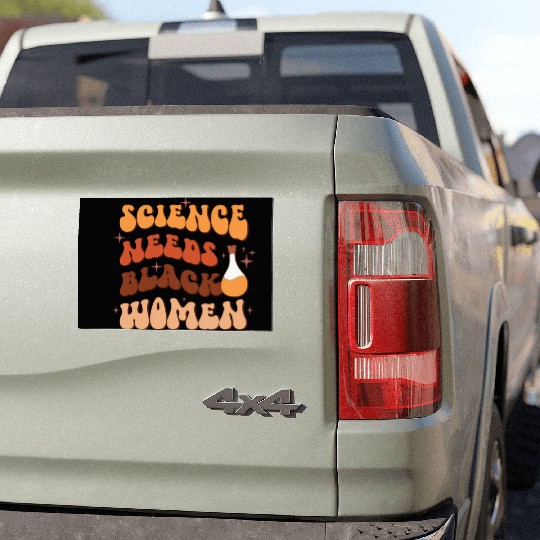 Science Needs Black Woman, Independence Day Car Magnets
