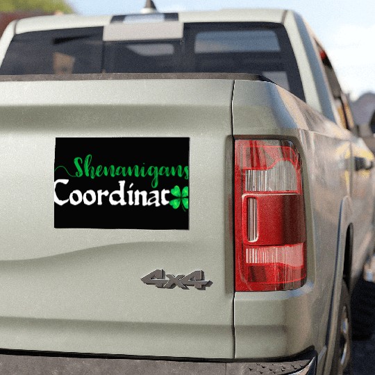 Shenanigans Coordinator ShamrocSt PatricDay Mens Car Magnets