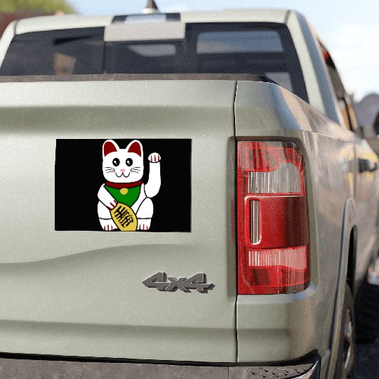Cute Japanese Lucky Cat 1 Car Magnets