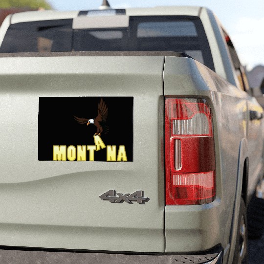 Bald Eagle Bird In Montana Car Magnets