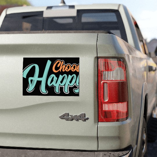 Choose happy Car Magnets