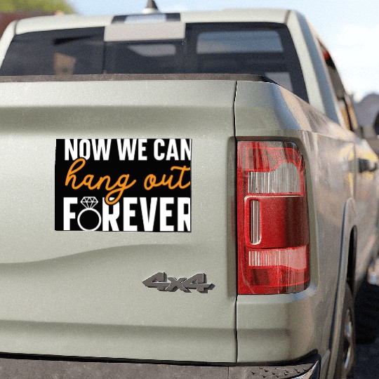 Bride And Groom Wedding Day Marriage Just Married Car Magnets