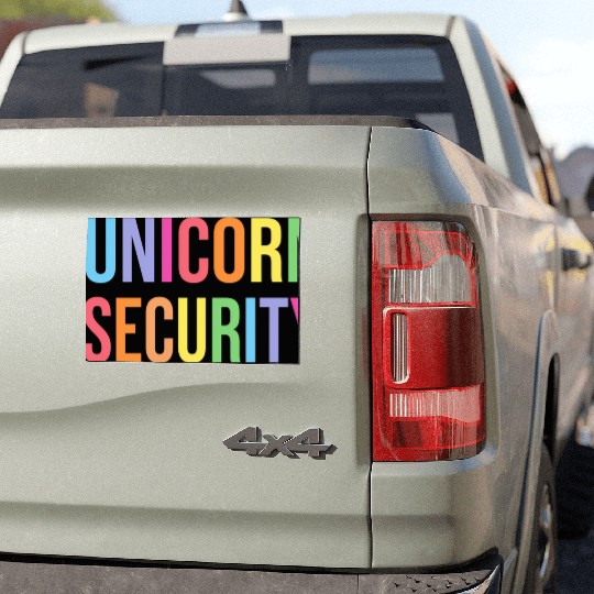 Uorn Security Dad Mom Daughter Car Magnets