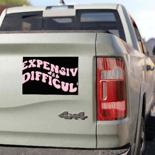 Expensive And Difficult Bougie Bougee Preppy Car Magnets