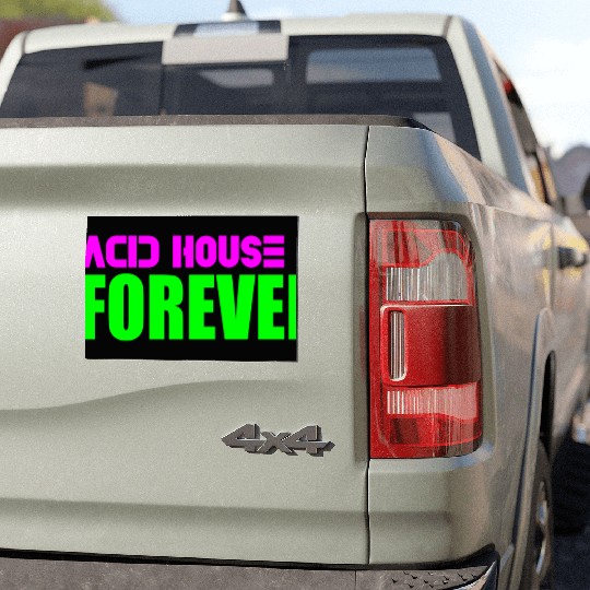 Acid house forever Car Magnets