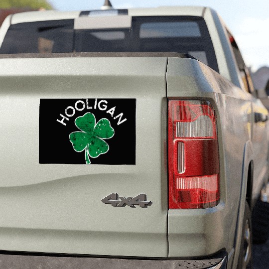 Hooligan Squad Lucky C St Patrick'S Day Distress Car Magnets