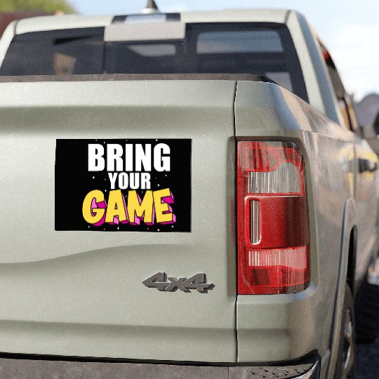 BRING YOUR GAME nostalgia Car Magnets