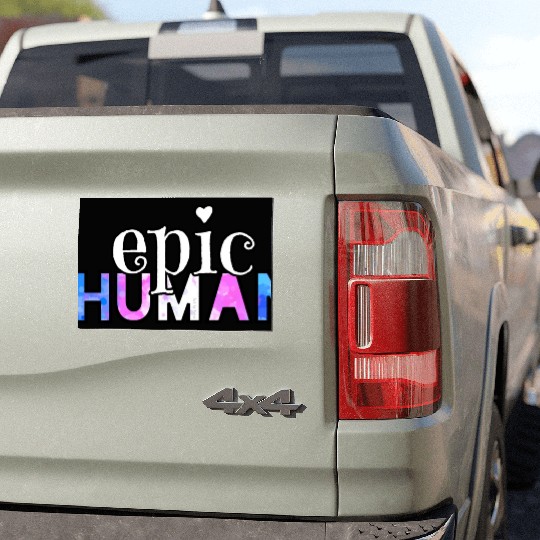 Epic Trans Human nature Car Magnets