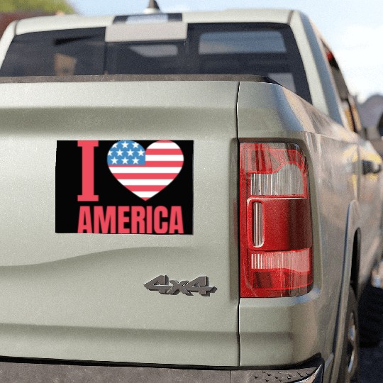 I Love America Car Magnets