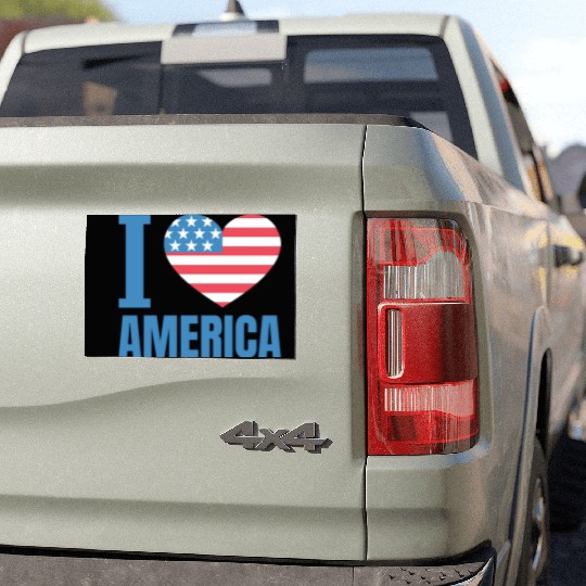 I Love America Car Magnets