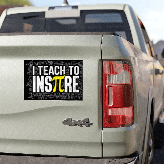 I Teach To Inspire Math Teacher Pi Day 3 14 Car Magnets