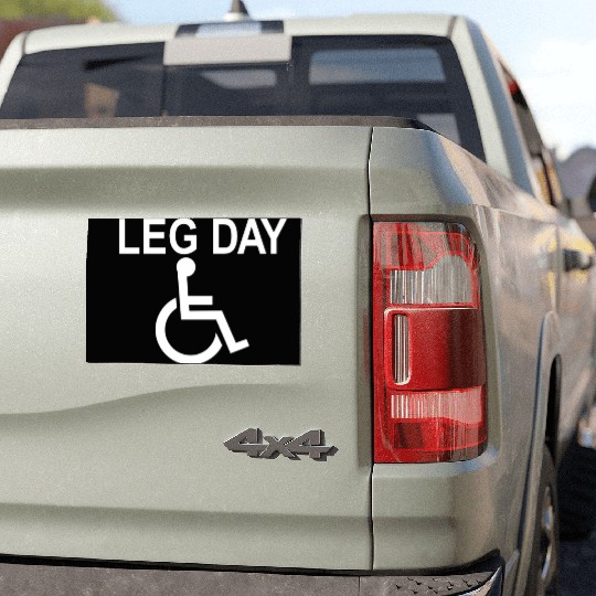 Handicapped Leg Day Handicapped Disabled Handicap Car Magnets