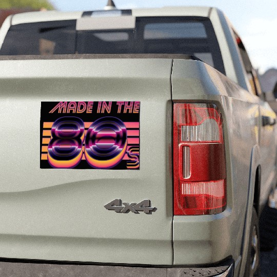Retrowave Made In The 80s Car Magnets