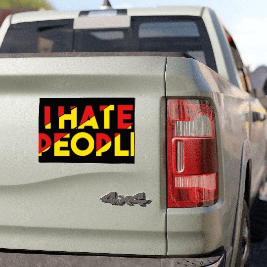 I Hate People humor Car Magnets