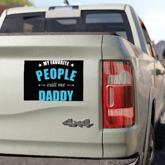 My favorite people call me daddy stars Car Magnets