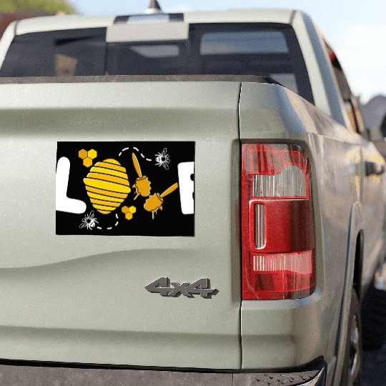 Save The Bees Bumblebee Love Bees Car Magnets