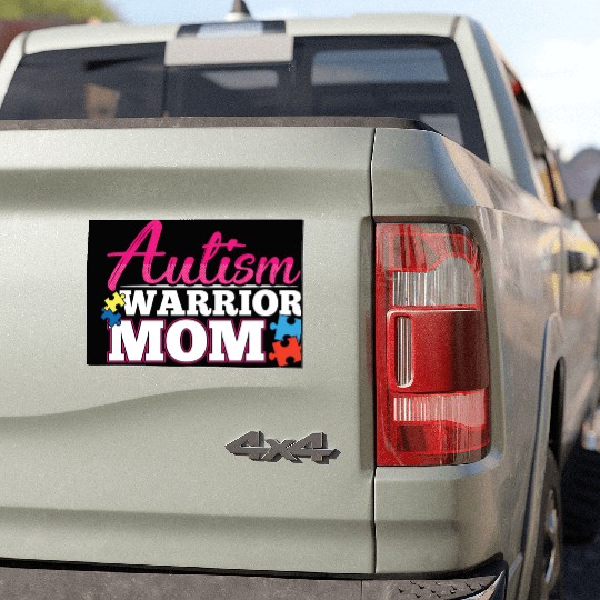 Autism Warrior Mom Autistic Advocate Car Magnets