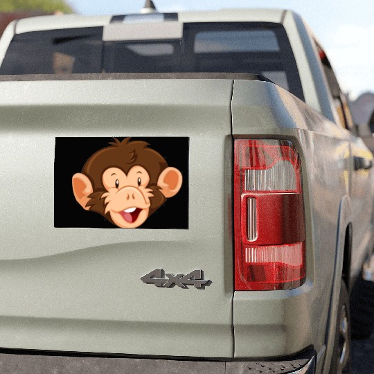 Monkey face Car Magnets