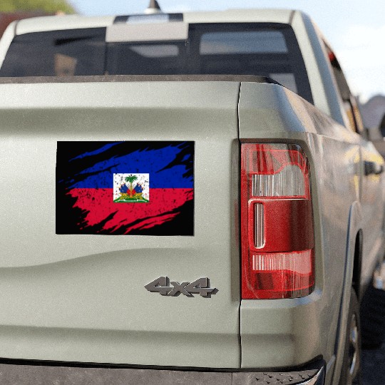 Haitian Flag Haiti Pride Roots Car Magnets