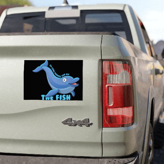 Thankful Dolphin Car Magnets