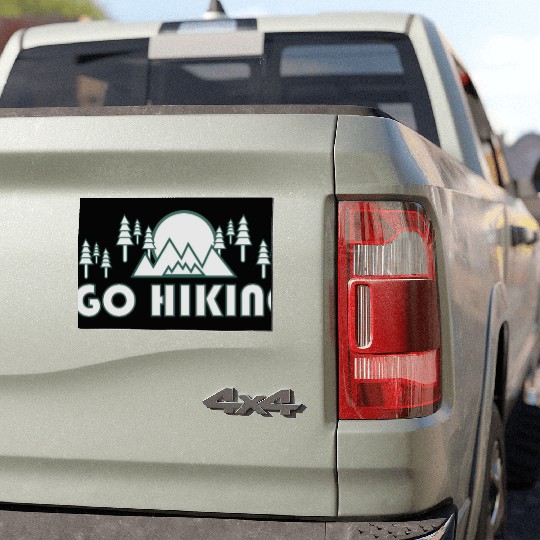 Take a Hike, Hiking Lover, Adventure, Nature. Car Magnets