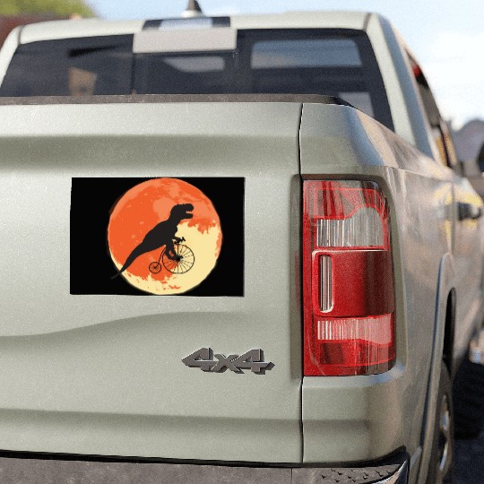 T Rex On The Road Trip Through The World Car Magnets
