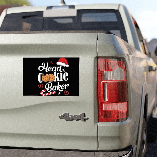 Head Cookie Baker Car Magnets