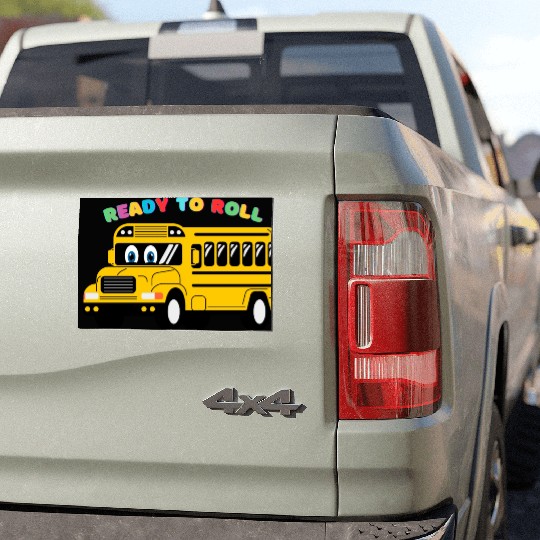 Ready to Roll School Bus Car Magnets