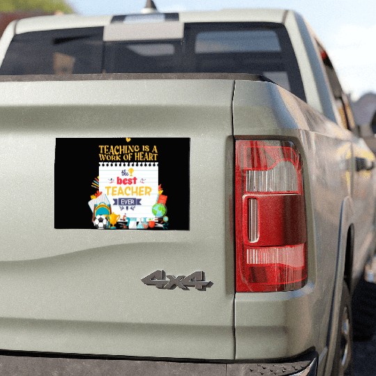 Best teacher ever Car Magnets