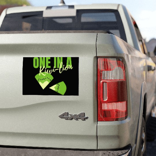 One In A Kiwi Lion Car Magnets