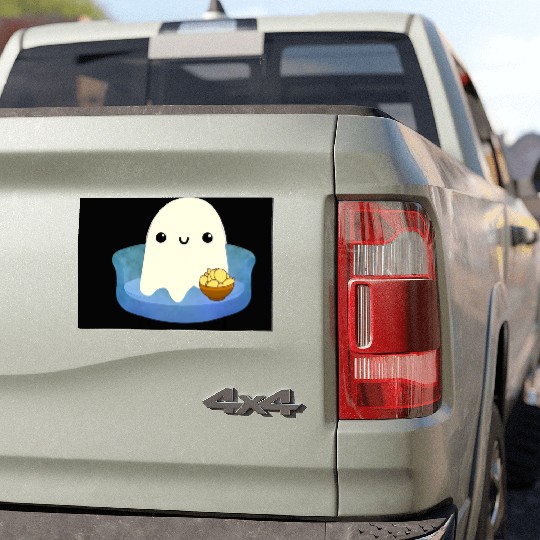 Couch Potato Ghost With Potato Chips Car Magnets