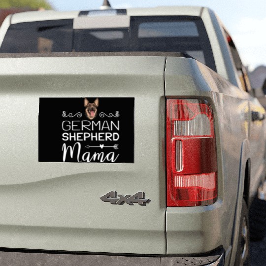 German Shepherd Mama Car Magnets